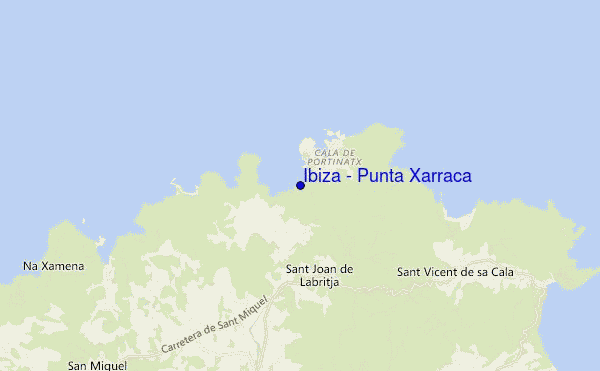 carte de localisation de Ibiza - Punta Xarraca