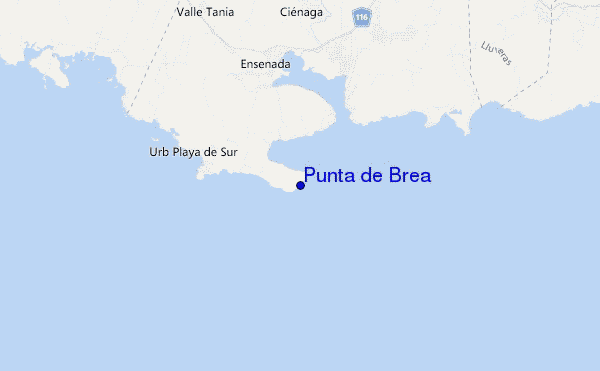 carte de localisation de Punta de Brea