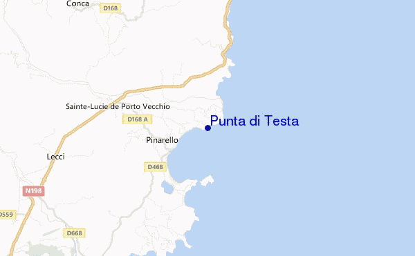 carte de localisation de Punta di Testa