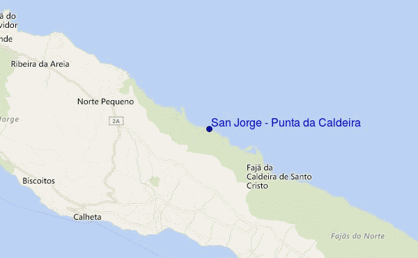 carte de localisation de San Jorge - Punta da Caldeira