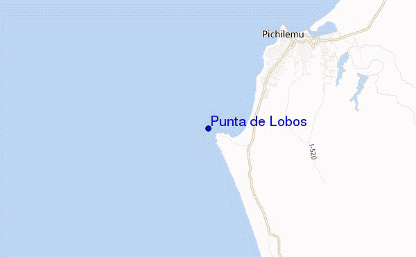 carte de localisation de Punta de Lobos