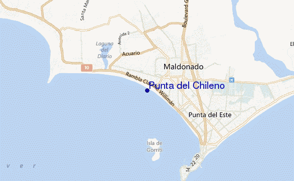 carte de localisation de Punta del Chileno