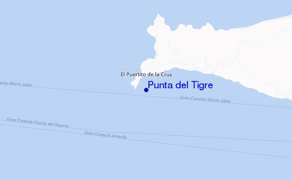 carte de localisation de Punta del Tigre
