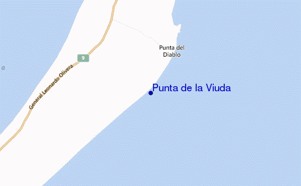carte de localisation de Punta de la Viuda