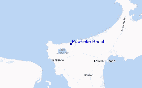 carte de localisation de Puwheke Beach