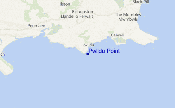 carte de localisation de Pwlldu Point