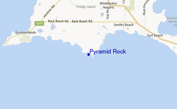 carte de localisation de Pyramid Rock