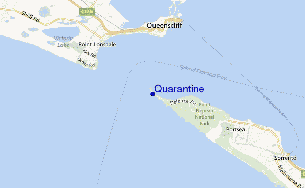 carte de localisation de Quarantine