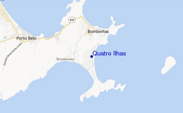 carte de localisation de Quatro Ilhas