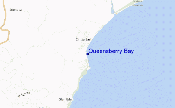 carte de localisation de Queensberry Bay