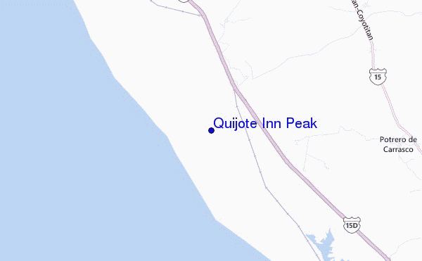 carte de localisation de Quijote Inn Peak