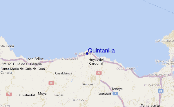 carte de localisation de Quintanilla