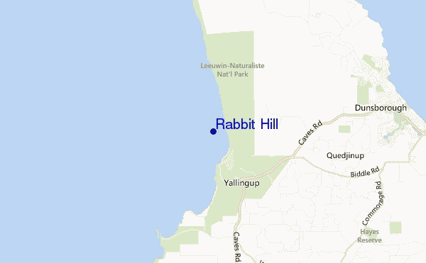 carte de localisation de Rabbit Hill
