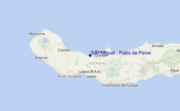 San Miguel - Rabo de Peixe Location Map
