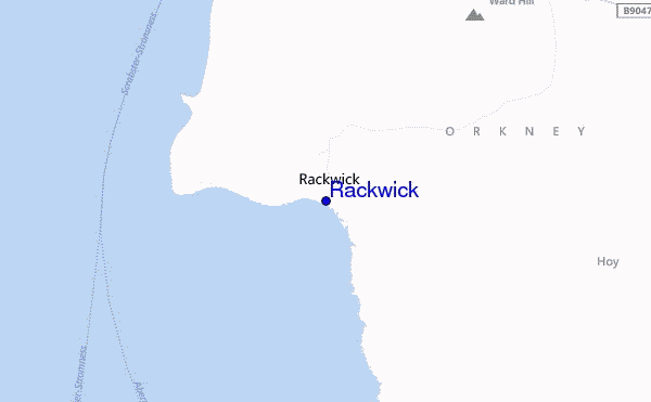 carte de localisation de Rackwick