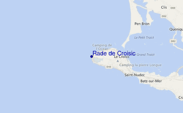 carte de localisation de Rade de Croisic