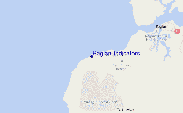 carte de localisation de Raglan-Indicators