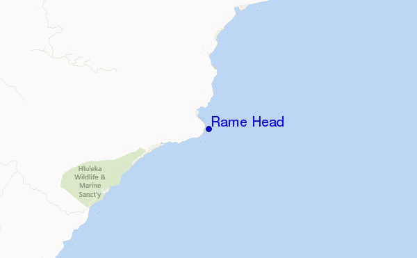 carte de localisation de Rame Head
