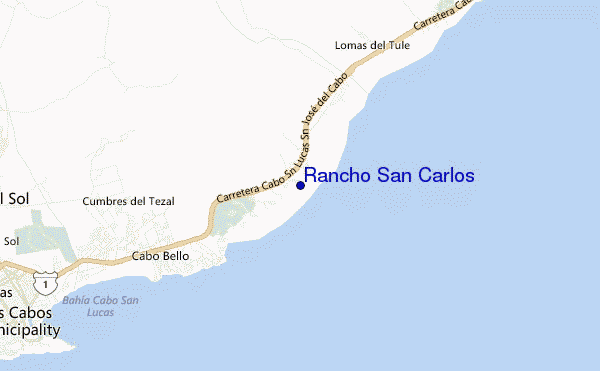 carte de localisation de Rancho San Carlos