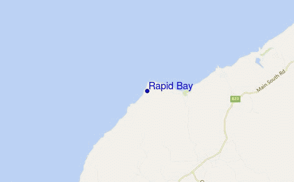 carte de localisation de Rapid Bay