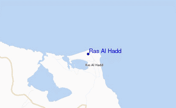 carte de localisation de Ras Al Hadd