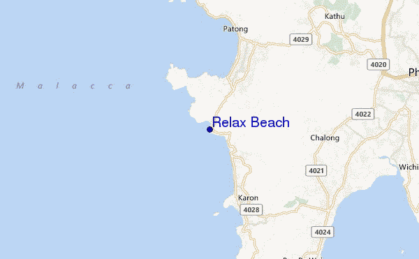 carte de localisation de Relax Beach