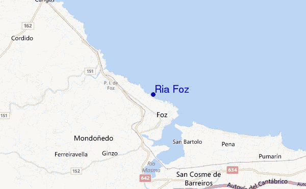 carte de localisation de Ria Foz