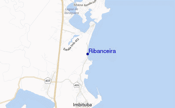 carte de localisation de Ribanceira