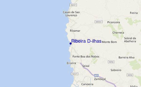 carte de localisation de Ribeira D'ilhas