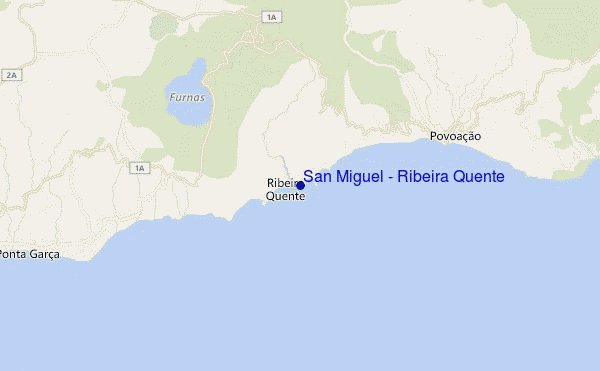 carte de localisation de San Miguel - Ribeira Quente