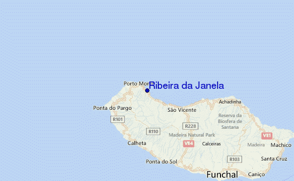 Ribeira da Janela Location Map