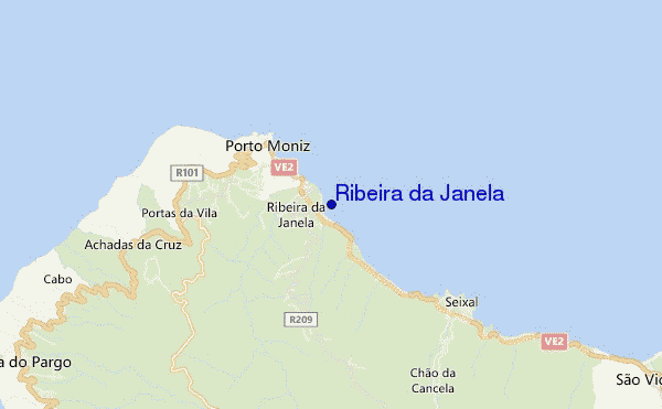 carte de localisation de Ribeira da Janela