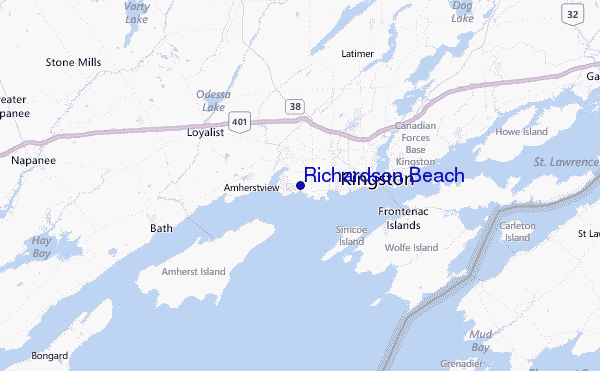 Richardson Beach Location Map