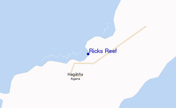carte de localisation de Ricks Reef