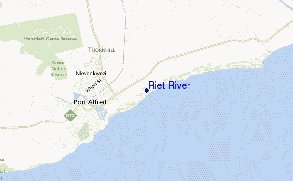 carte de localisation de Riet River