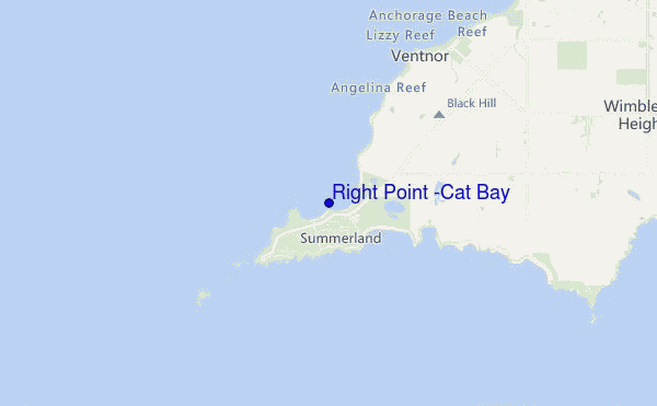 carte de localisation de Right Point (Cat Bay)