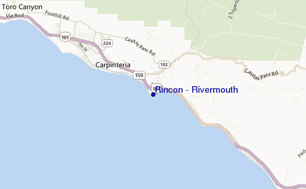 carte de localisation de Rincon - Rivermouth