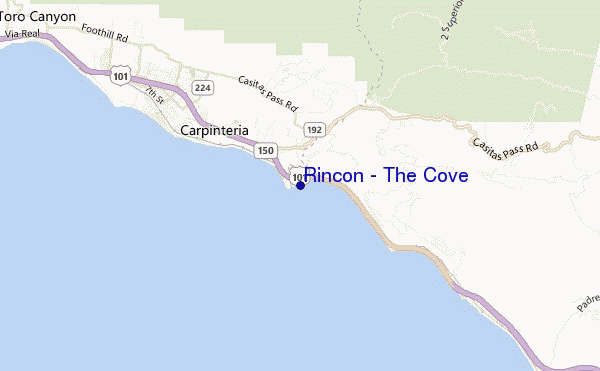 carte de localisation de Rincon - The Cove
