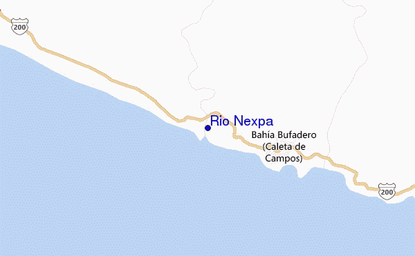 carte de localisation de Rio Nexpa