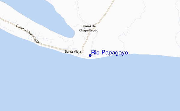 carte de localisation de Rio Papagayo