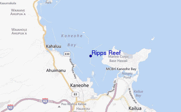 carte de localisation de Ripps Reef