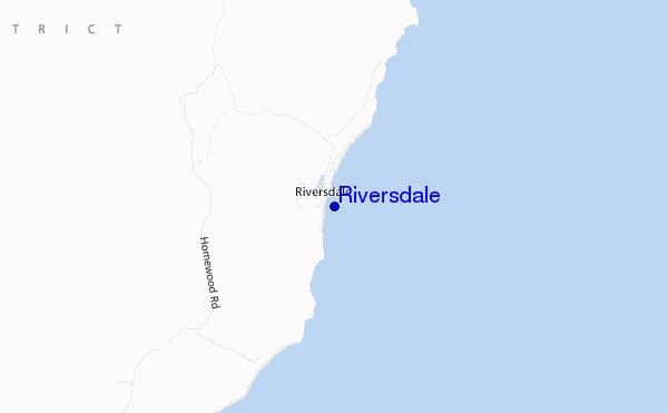 carte de localisation de Riversdale