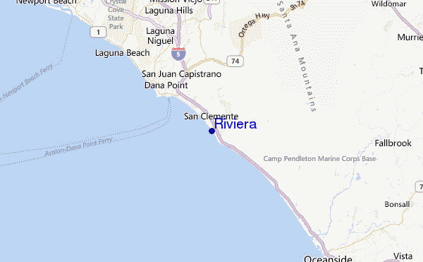 Riviera Location Map