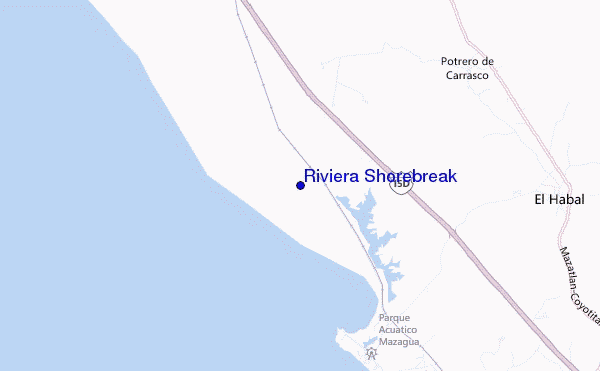 carte de localisation de Riviera Shorebreak