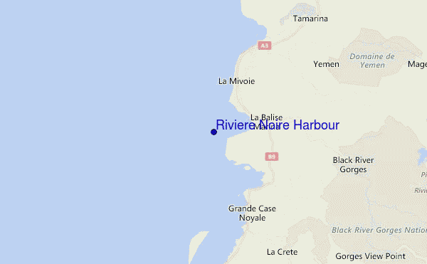 carte de localisation de Riviere Noire Harbour