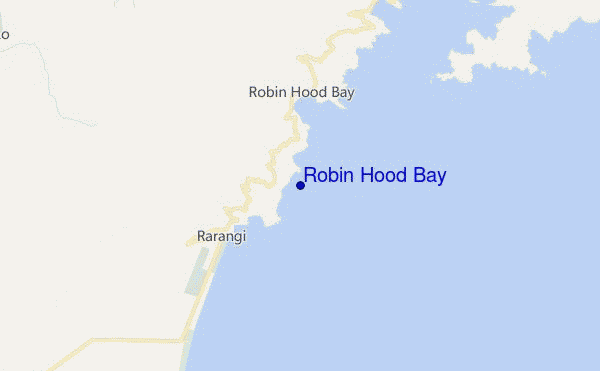 carte de localisation de Robin Hood Bay