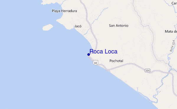 carte de localisation de Roca Loca
