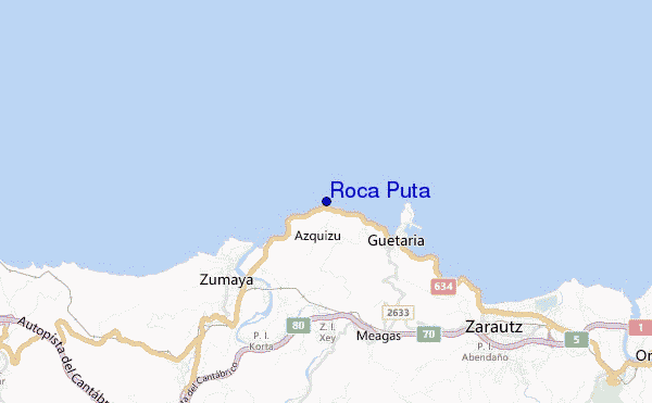carte de localisation de Roca Puta