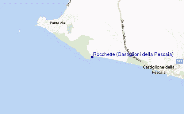 carte de localisation de Rocchette (Castiglioni della Pescaia)
