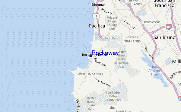 carte de localisation de Rockaway
